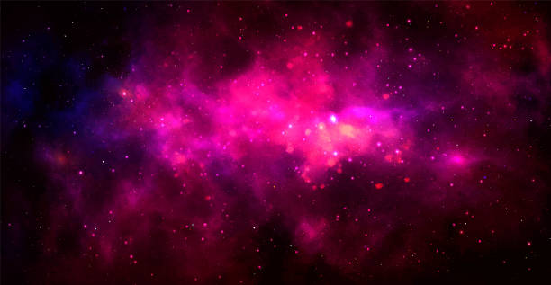 istock Vector cosmic illustration. Beautiful colorful space background. Watercolor Cosmos 1403910733