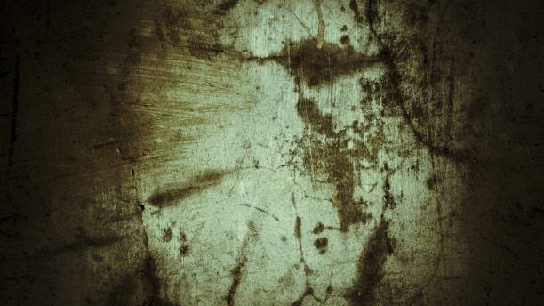 istock old wall background with horror concept, cement texture full of stains and scratches 1403914848