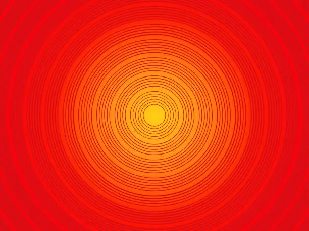 Vector illustration of Concentric circle background