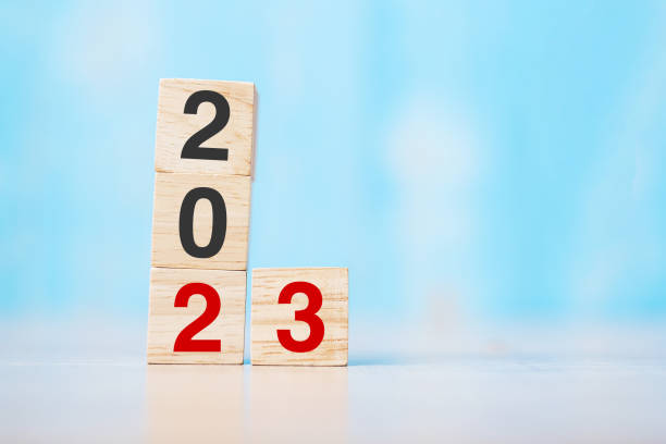 istock block 2023 text on table. Resolution, strategy, plan, goal, motivation, reboot, business and New Year holiday concepts 1403918484