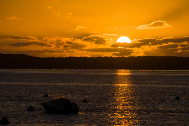 istock Sunset over a Coastal Bay 1403927007