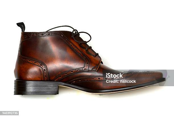 Winter Boot Stock Photo - Download Image Now - Adult, Brogue, Brown
