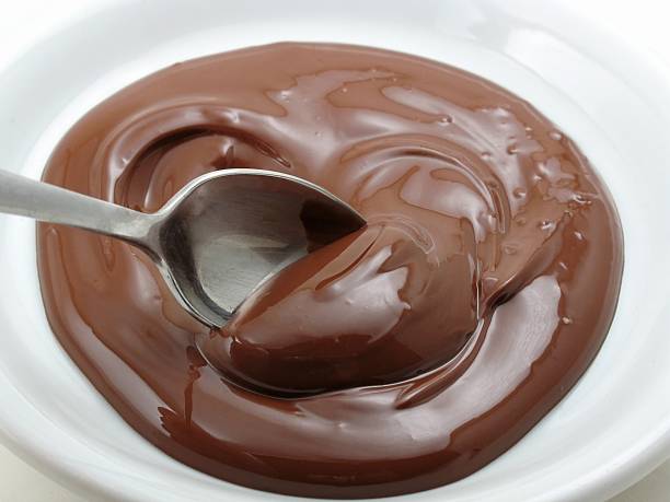 istock Spoon in a pool of chocolate 140392857