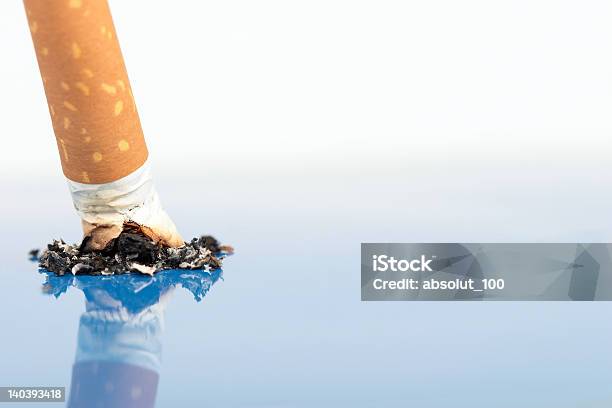 Closeup Of A Cigarette Stock Photo - Download Image Now - Addiction, Cigarette, Close-up