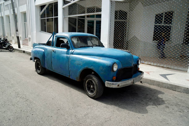 istock classic car in the streets on cuba 1403938604