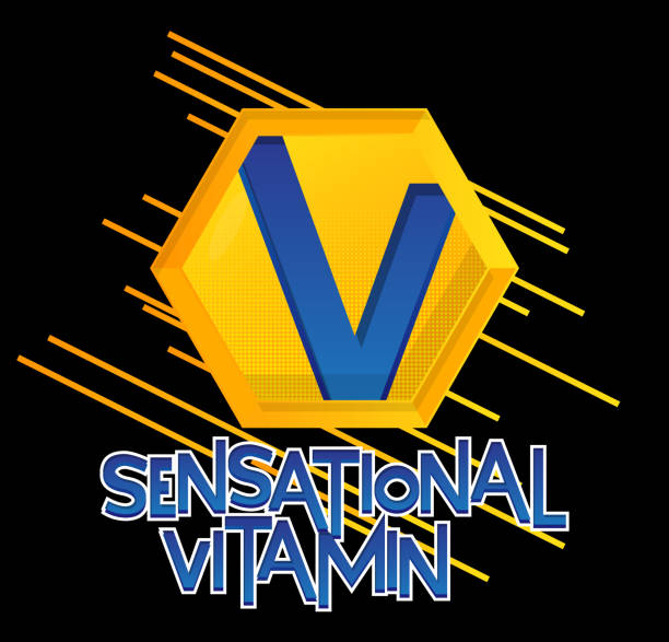 illustrazioni stock, clip art, cartoni animati e icone di tendenza di stemma del supereroe che mostra l'icona di sensational vitamin. colorata illustrazione vettoriale in stile fumetto. - pill pop art capsule medicine