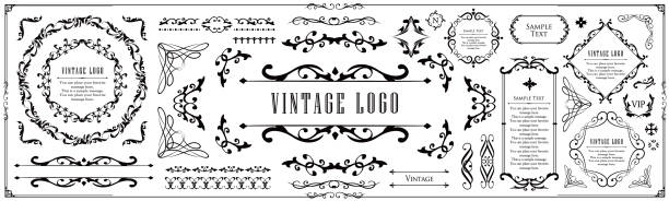 Luxury card design. Antique decorative design. Elegant edge pattern.