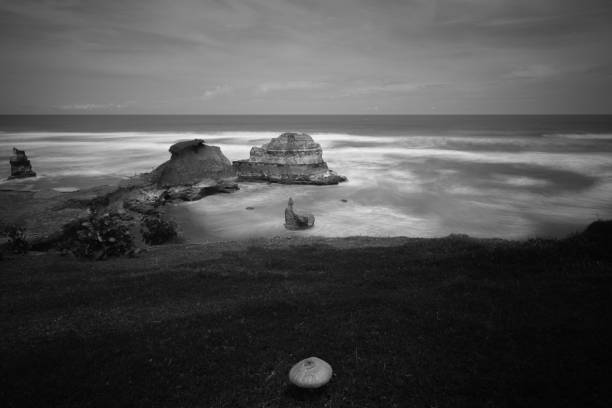 istock beach photo with high waves 1403941176