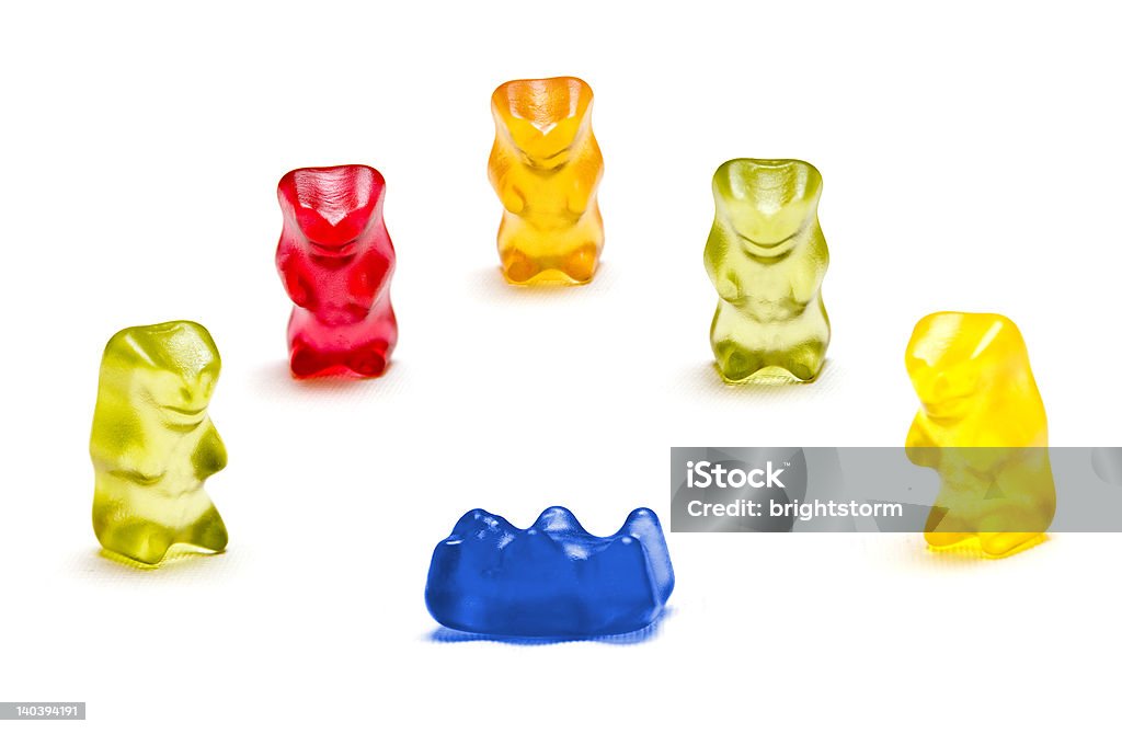 Caído - Foto de stock de Gominola en forma de oso libre de derechos