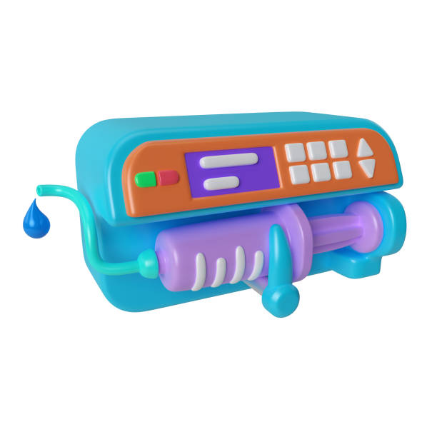 istock Syringe Pump 3D Illustration Icon 1403944884