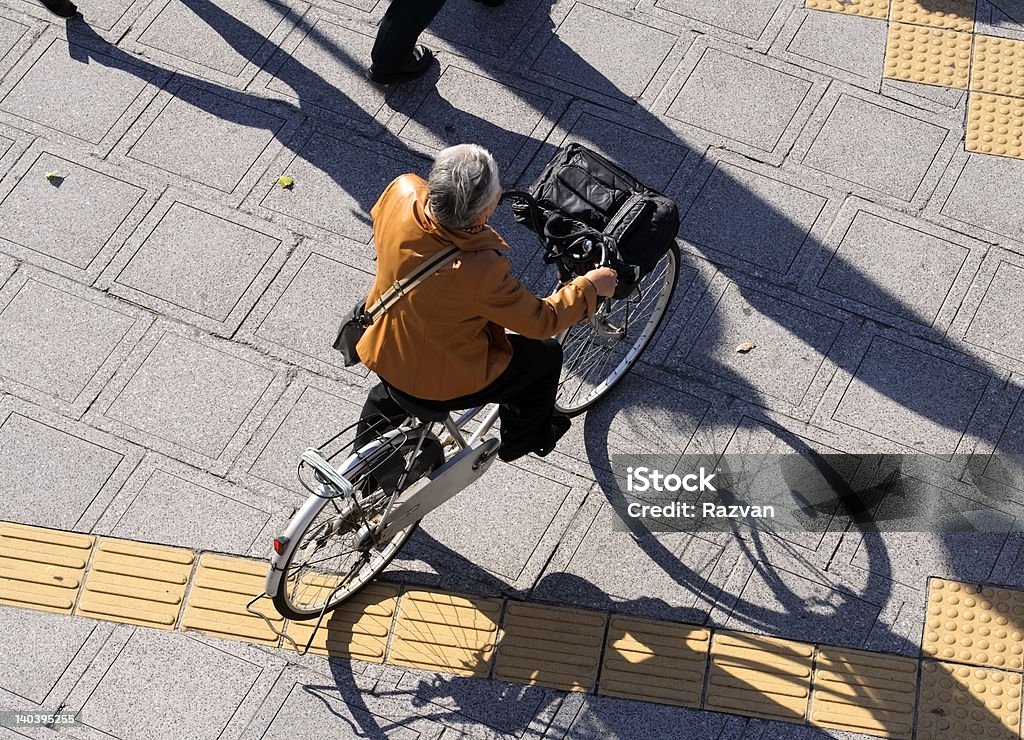 Urban as sombras - Royalty-free Bicicleta Foto de stock