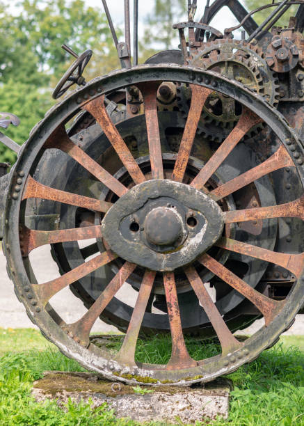 istock old iron gears and bars, rusty iron, historical product 1403953464