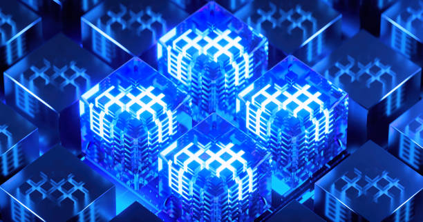 istock 3D rendering of cyberpunk AI. Circuit board. Technology background. Central Computer Processors CPU and GPU concept. Motherboard digital chip. Tech science background. 1403954719