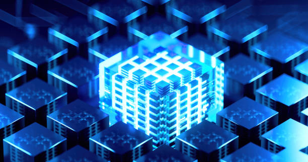 istock 3D rendering of cyberpunk AI. Circuit board. Technology background. Central Computer Processors CPU and GPU concept. Motherboard digital chip. Tech science background. 1403956703