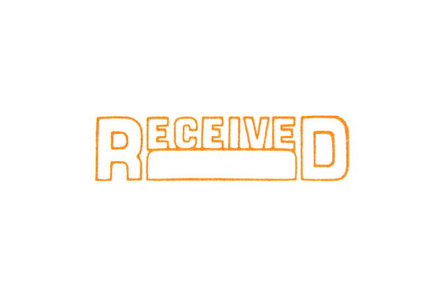 Received Stamp. Received stamp with blank space for date. received stamp stock pictures, royalty-free photos & images
