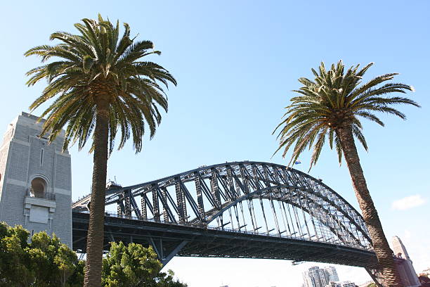 istock Wide angle shot of Sydney Harbor Bridge 140395943