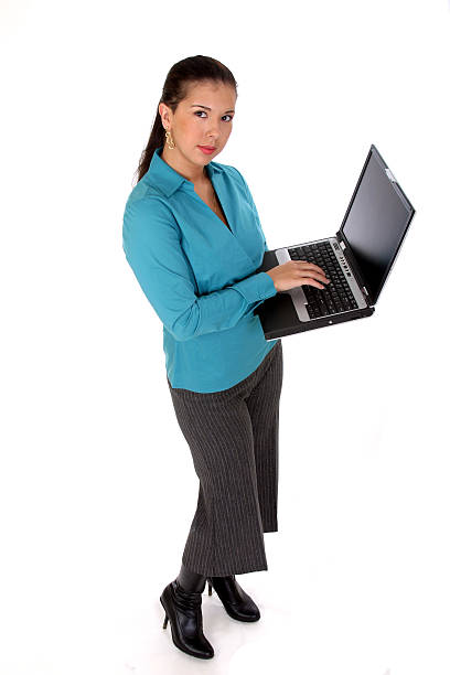 Mulher de laptop 2 - foto de acervo