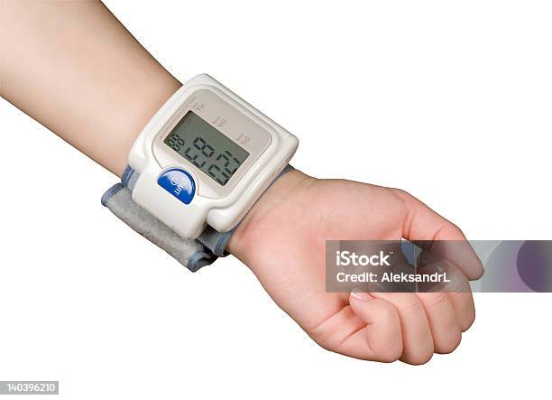 안압계 혈압계에 대한 스톡 사진 및 기타 이미지 - 혈압계, 인간 손, 컷아웃