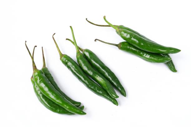 istock green chili isolated on a white background 1403962246
