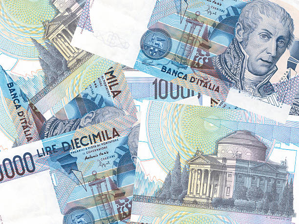 lira - italian currency stock-fotos und bilder