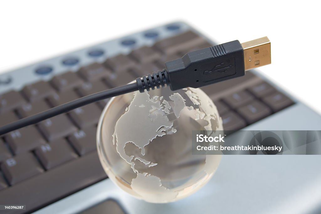 Смежные к миру - Стоковые фото USB-кабель роялти-фри