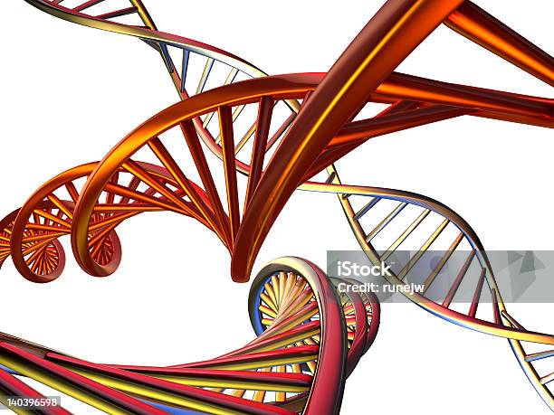 Cadeias De Adn - Fotografias de stock e mais imagens de ADN - ADN, Ciência, Criatividade