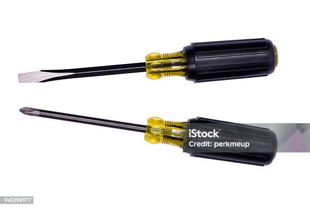 Foto de Ferramentas Série Dois Screwdrivers e mais fotos de stock de Aprimoramento - Aprimoramento, Chave de fenda, Dois Objetos