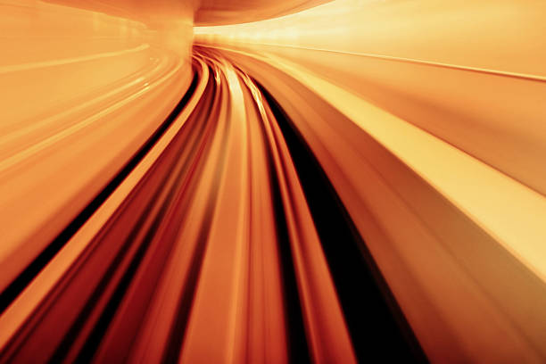 istock Yellow Orange Blurred Abstract Tunnel 140397028