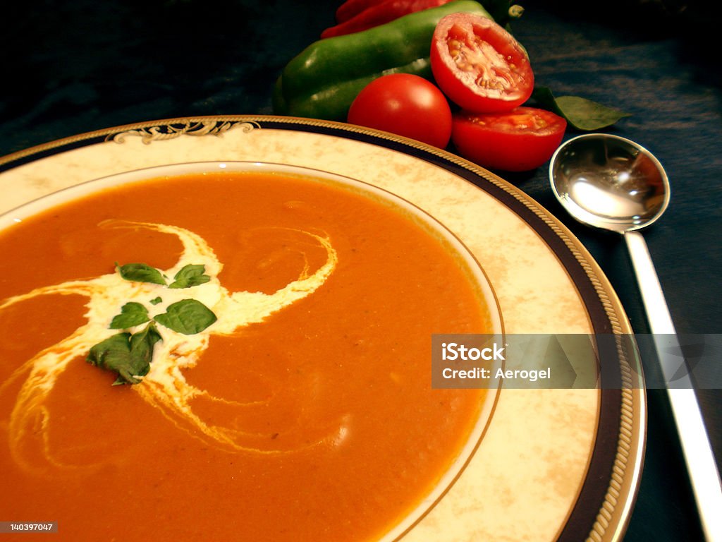 Sopa de tomate - Foto de stock de Calor royalty-free