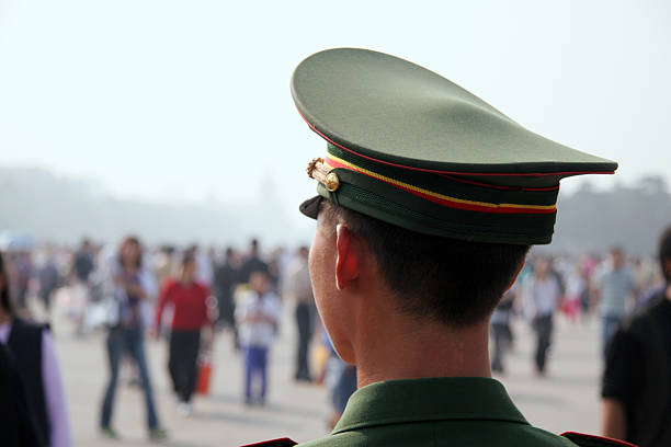 Chinese Officer stock photo