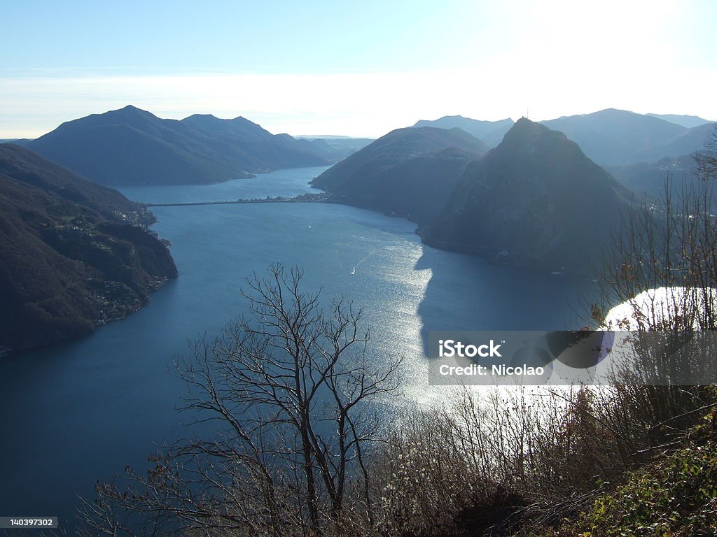 Ponte di Melide - Royalty-free Alpes Europeus Foto de stock