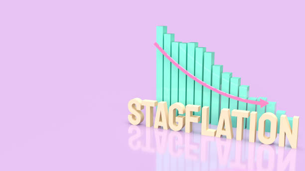 istock The stagflation text and chart for business concept 3d rendering 1403974975