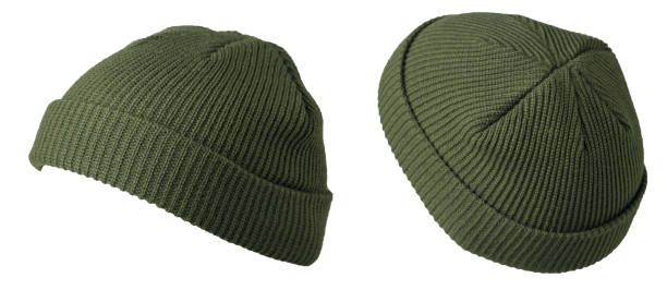 istock Docker knitted hat isolated on white background. fashionable rapper hat. hat fisherman 1403975365