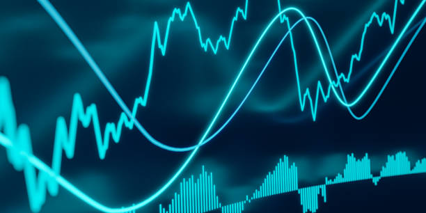 istock Stock market chart with trade volume. 1403976818