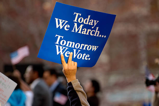 Tomorrow we vote stock photo