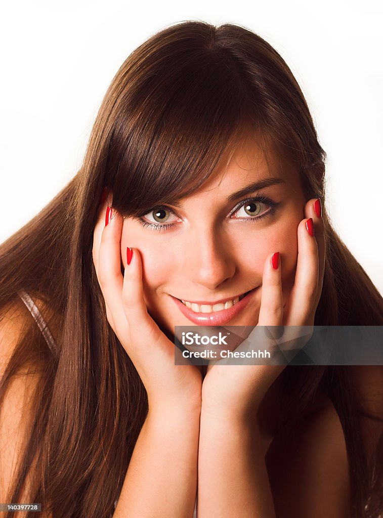 Close-up di un bellissimo viso - Foto stock royalty-free di Adolescente