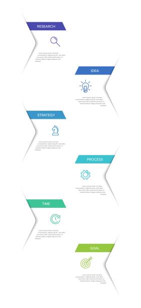 istock Vertical infographic design with icons and 6 options or steps. Thin line. Infographics business concept. Can be used for info graphics, flow charts, presentations, mobile web sites, printed materials. 1403978268