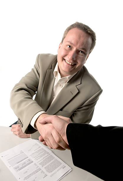 Business deal closed stock photo