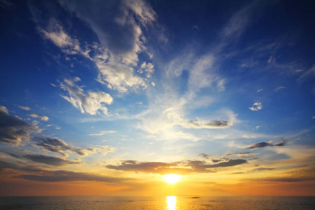 istock beautiful sunset over sea 1403980176