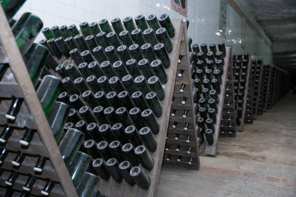 istock Maturation of sparkling wines by the traditional method 1403980249