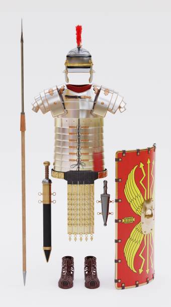 istock Realistic 3D Render of Roman Armor - Full 1403983697