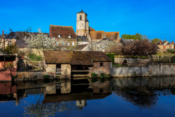 Spring townscape of Brou a small town located in Eure et Loir Department in Central France. This image is part of my project \
