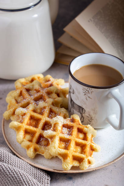 istock Keto waffles with almond flour, selective focus, diet food 1403985028