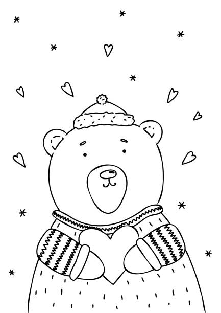 Ilustración de Dibujo Para Colorear De Oso De Navidad Y Copo De Nieve Ilustración De Dibujos Animados En Blanco Y Negro y más Vectores Libres de Derechos de Actividad - iStock Ilustración de Dibujo Para Colorear De Oso De Navidad Y Copo De Nieve Ilustración De Dibujos Animados En Blanco Y Negro y más Vectores Libres de Derechos de Actividad - iStock