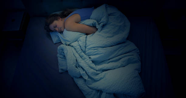 istock Exhausted woman sleeping in a weird position 1403985887