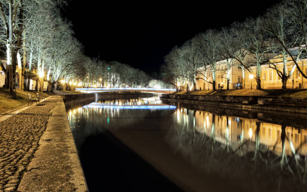 istock Kirjastosilta bridge in Turku, Finland 1403986383