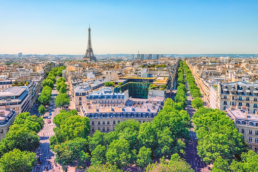 Torre Eiffel en la ciudad de París photo
