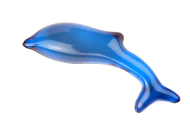 istock bath soap, close up of blue dolphin isolated 140398920