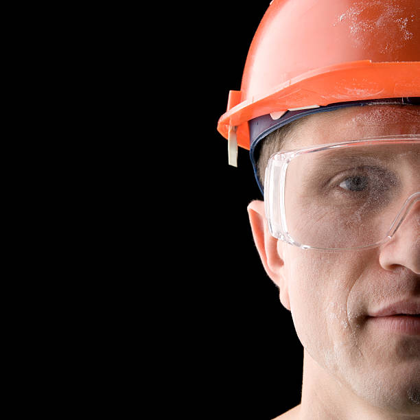 Construction worker stock photo