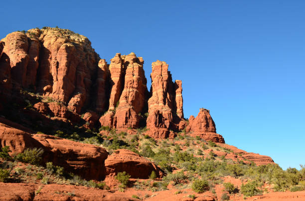 istock Vibrant Red Rock Formations and Blue Skies 1403989975